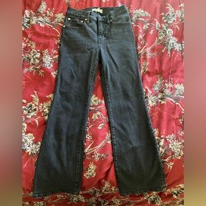 Madewell. Black. Size 26. Cropped Wide-Leg Jeans. High waisted.